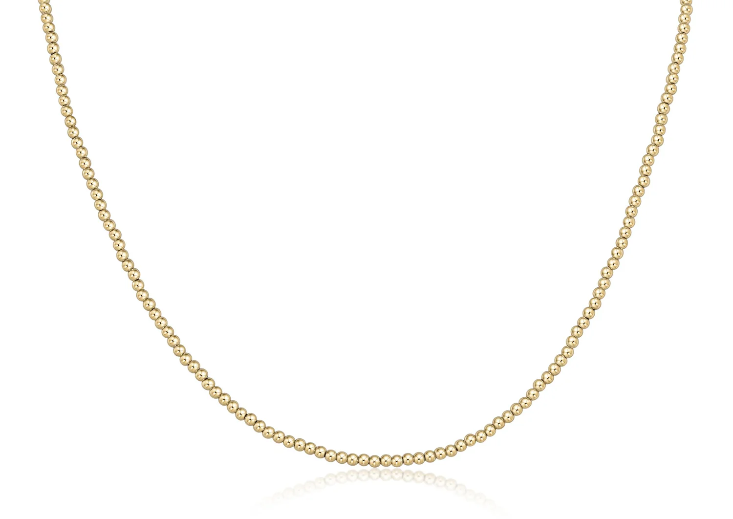 enewton 15" Choker Classic Gold 2.5mm Bead