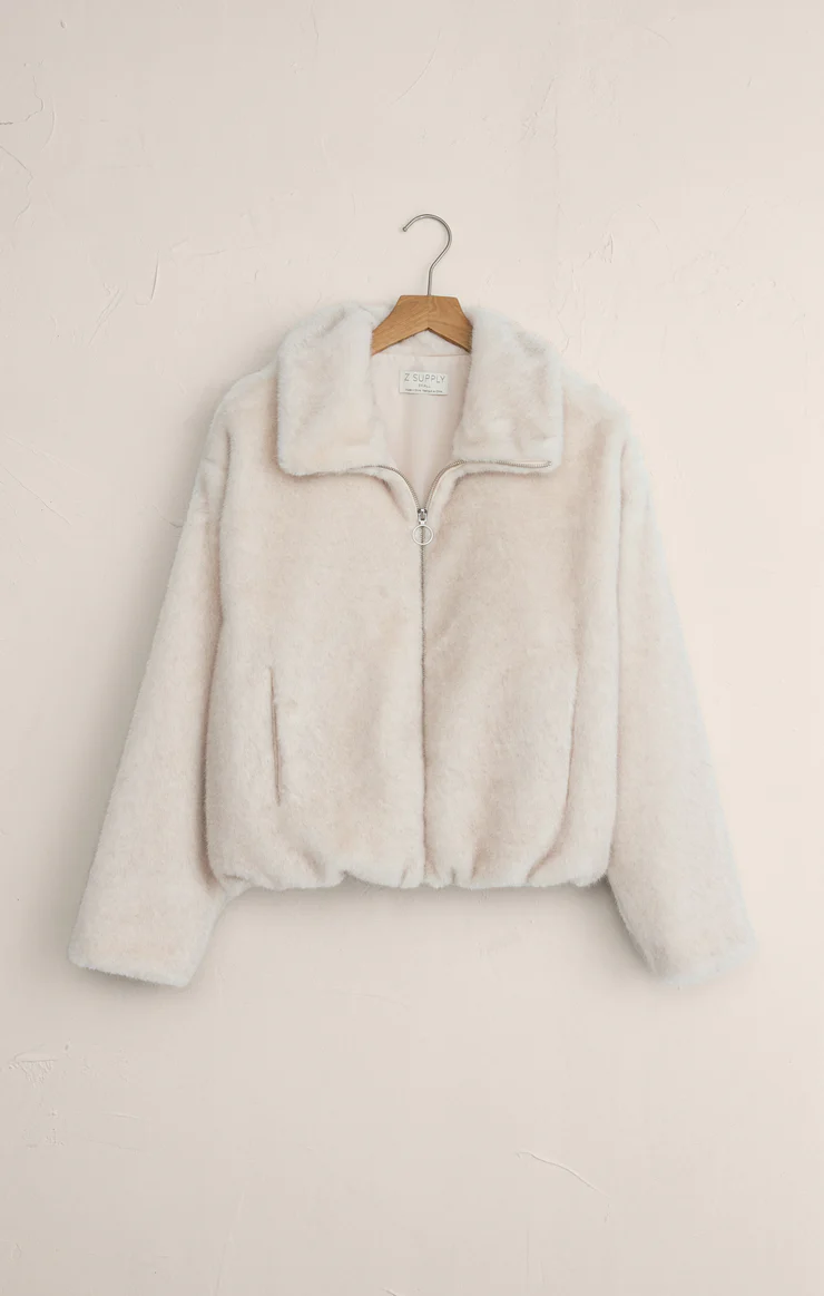 Z Supply Amethyst Faux Fur Jacket