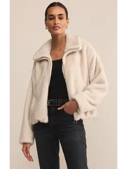Z Supply Amethyst Faux Fur Jacket