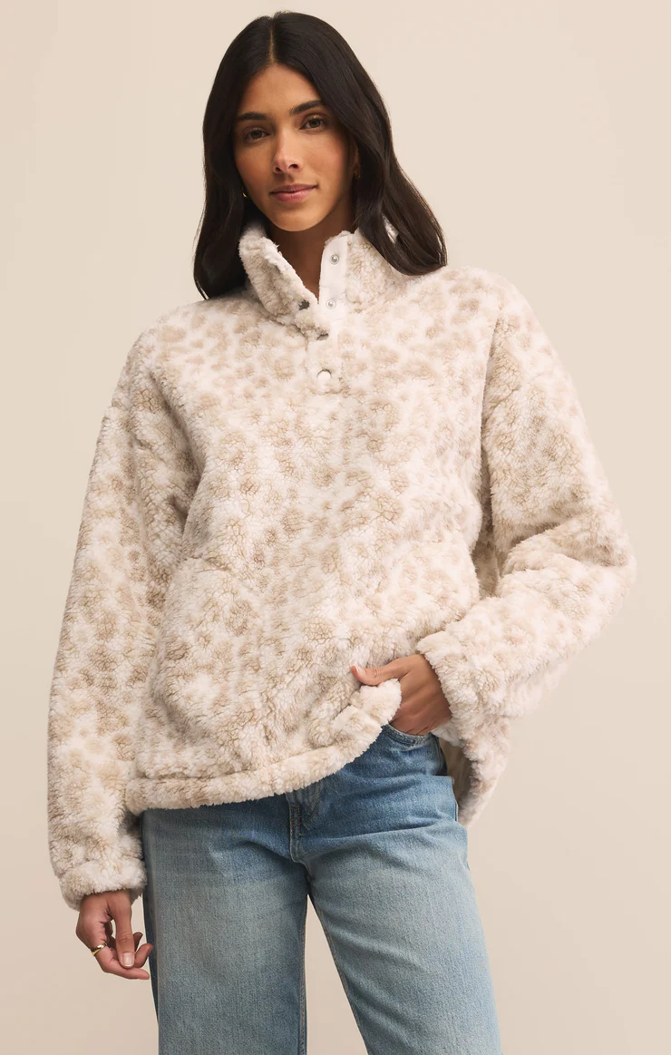 Z Supply Brooklyn Leo Sherpa Jacket