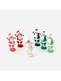 Flocked Dancing Santa-14.5"