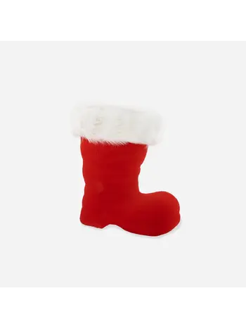 Flocked Red Boot, LG 10"