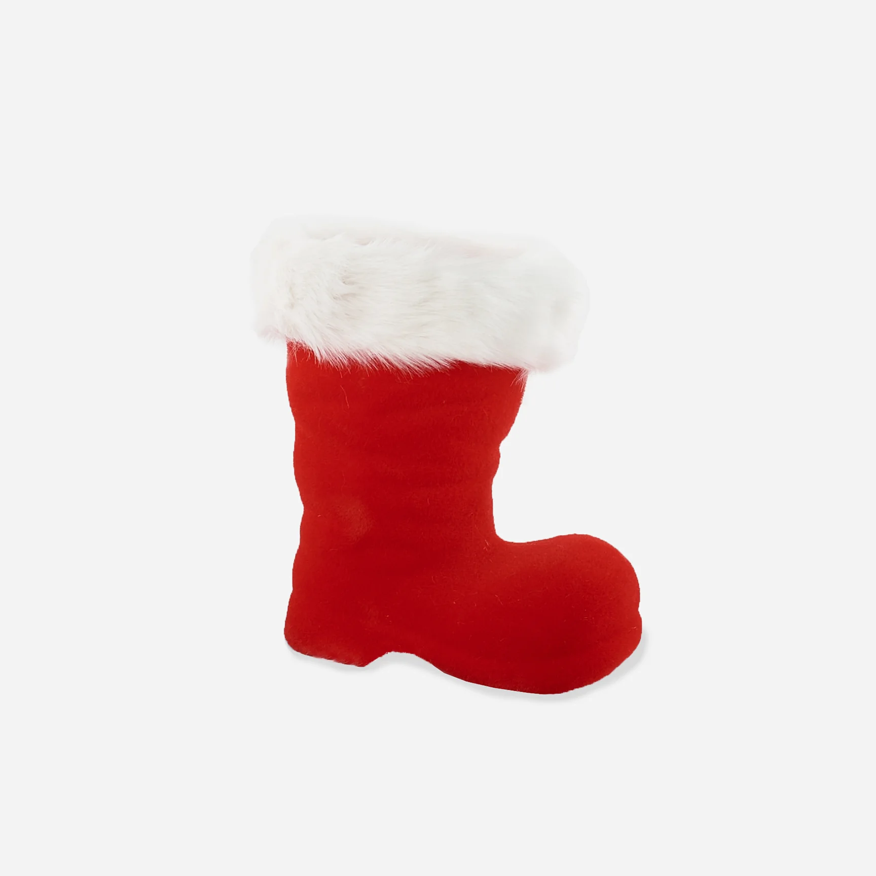 Flocked Red Boot, LG 10"