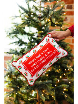 Furbish Studio Check It Twice Pillow