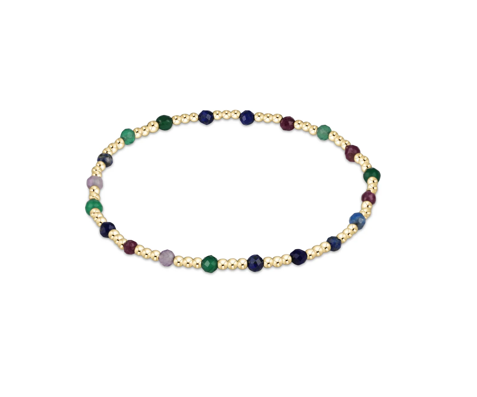 enewton Gemstone Gold Joy Pattern 3mm Bead Bracelet-Hot Mess