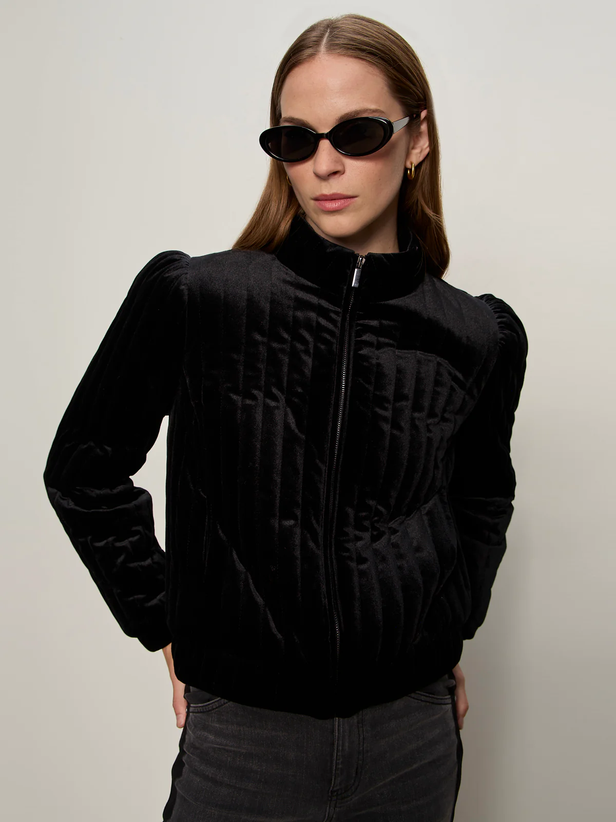 Sanctuary Quilted Velvet Jacket