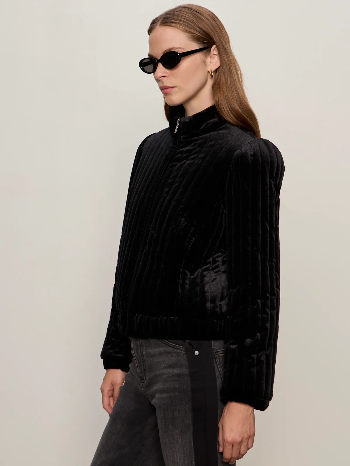 Sanctuary Quilted Velvet Jacket