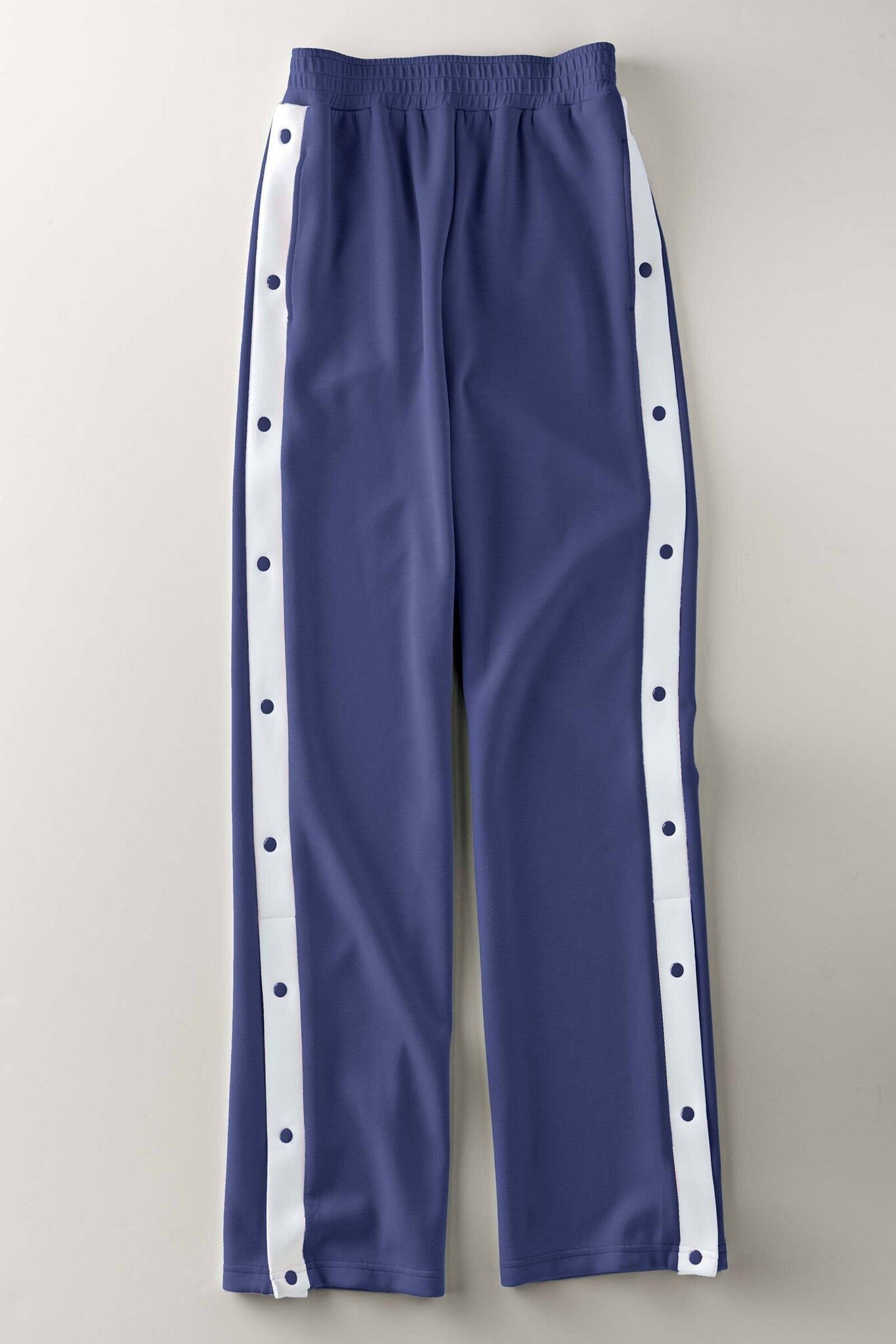 Snap Button Contrast Stripe Track Pant