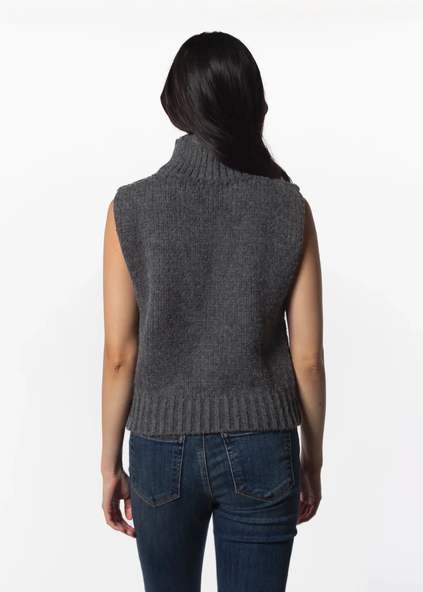 DELUC George Turtleneck Knit Vest