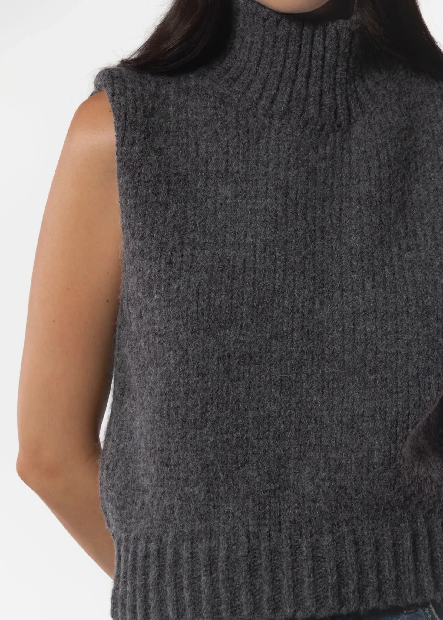 DELUC George Turtleneck Knit Vest