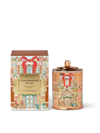 Glasshouse Fragrances Christmas Gingerbread House 13.4oz Candle
