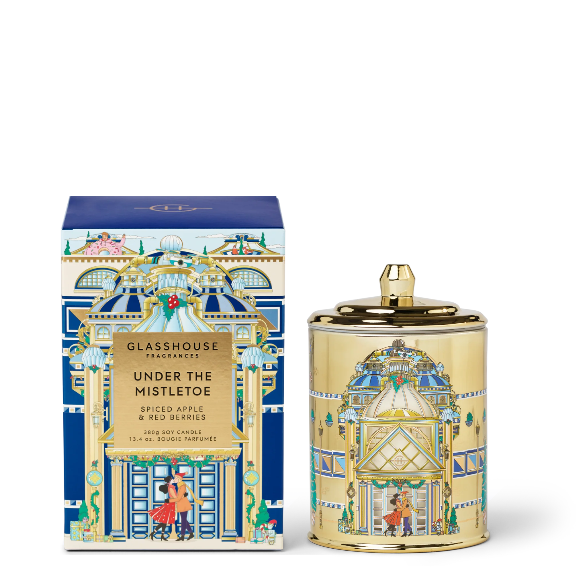 Glasshouse Fragrances Under the Mistletoe 13.4oz Candle