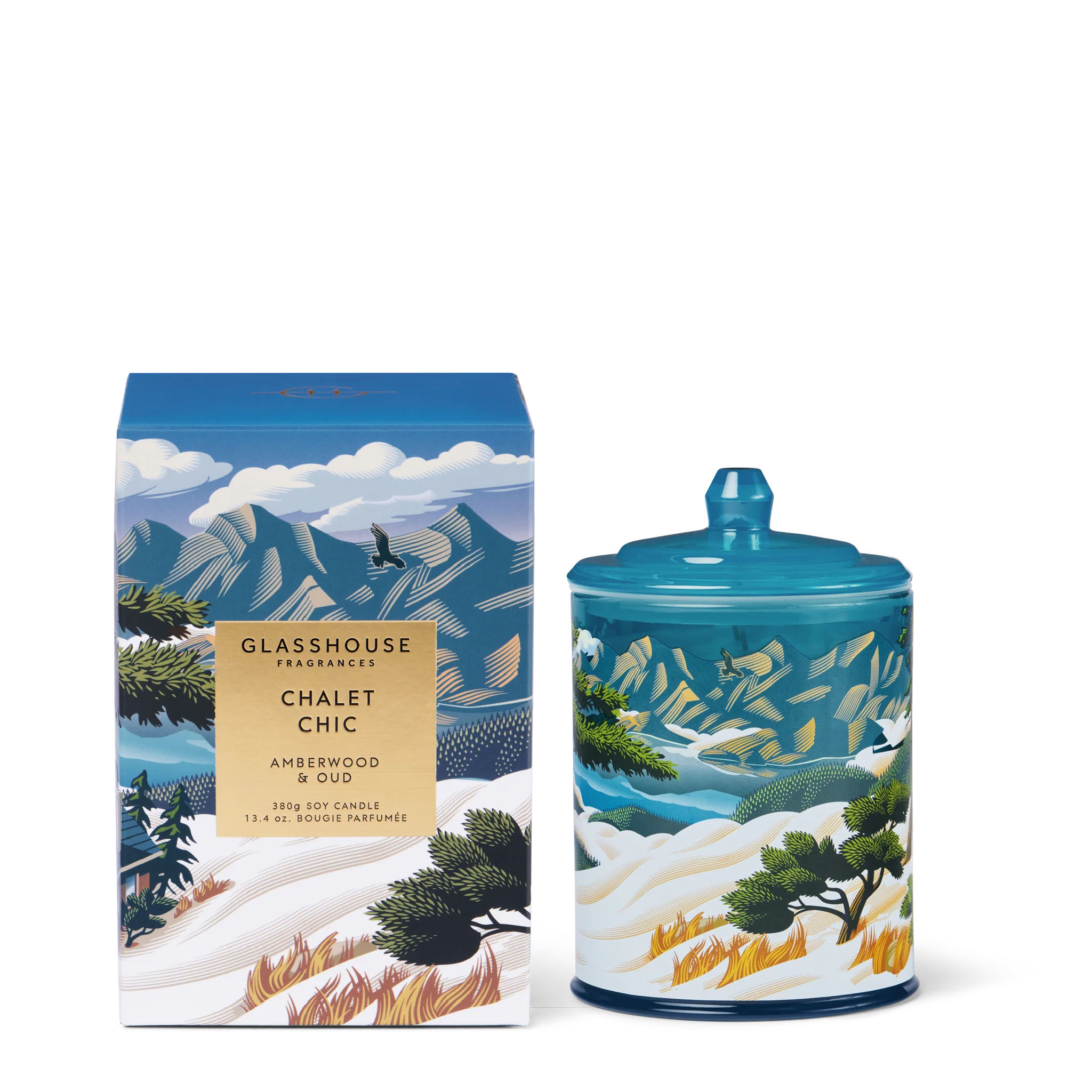 Glasshouse Fragrances Chalet Chic 13.4oz Candle