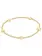 enewton Signature Cross Small Gold Pattern 2mm Bead Bracelet