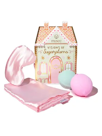 Musee Visions of Sugarplums Bath Balm + Eye Mask Set