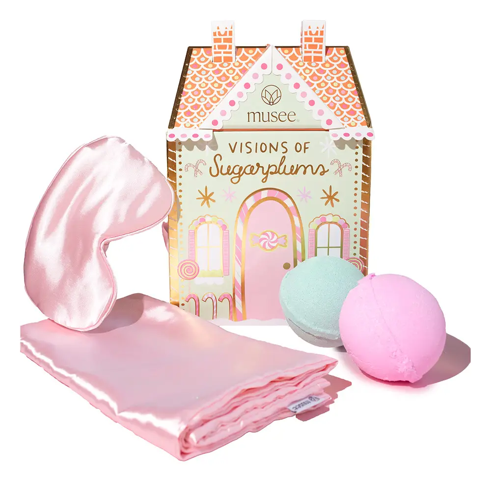 Musee Visions of Sugarplums Bath Balm + Eye Mask Set