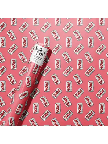 Brittany Paige Diet Soda Can Wrapping Paper Roll