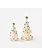 One Hundred 80 Degrees White Lighted Christmas Tree Set of 2