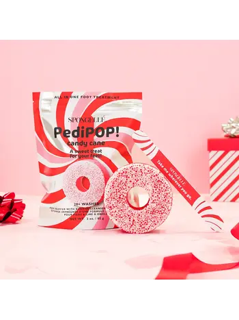 Spongelle Candy Cane PediPOP Pedi Buffer