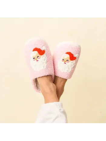 The Darling Effect Santa Fuzzy Slippers