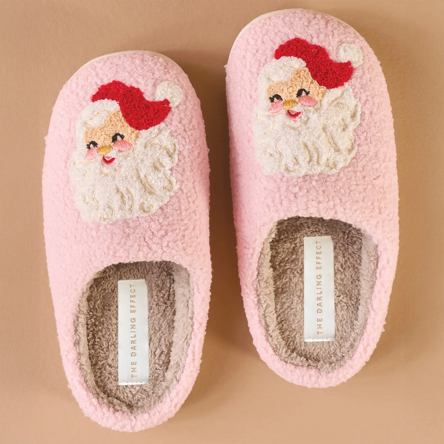 The Darling Effect Santa Fuzzy Slippers
