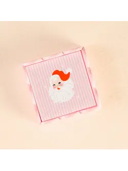 The Darling Effect Holly Jolly Santa Scallop Trinket Tray