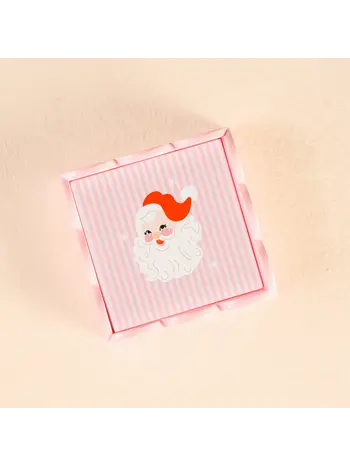 The Darling Effect Holly Jolly Santa Scallop Trinket Tray