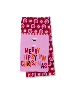 Furbish Studio Merry Tipsy Dish Towel
