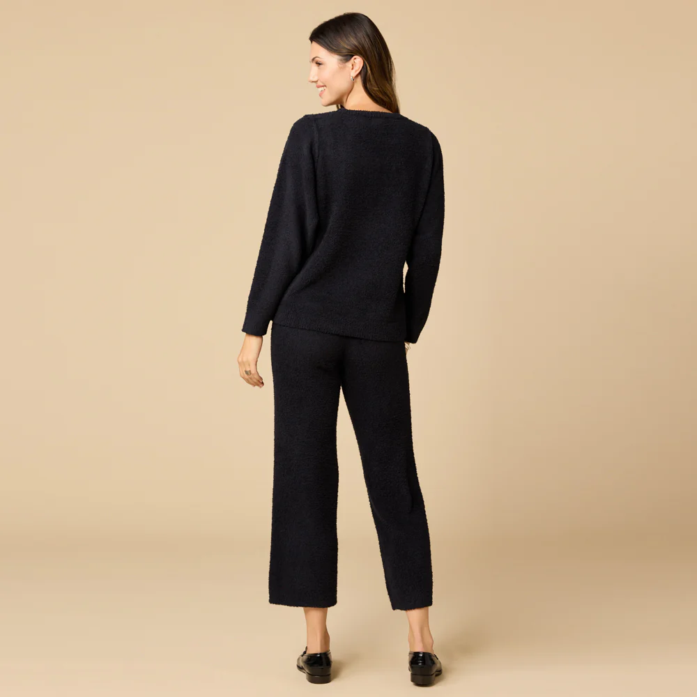 Softies Solid Marshmallow Reverse Seam Crewneck Set