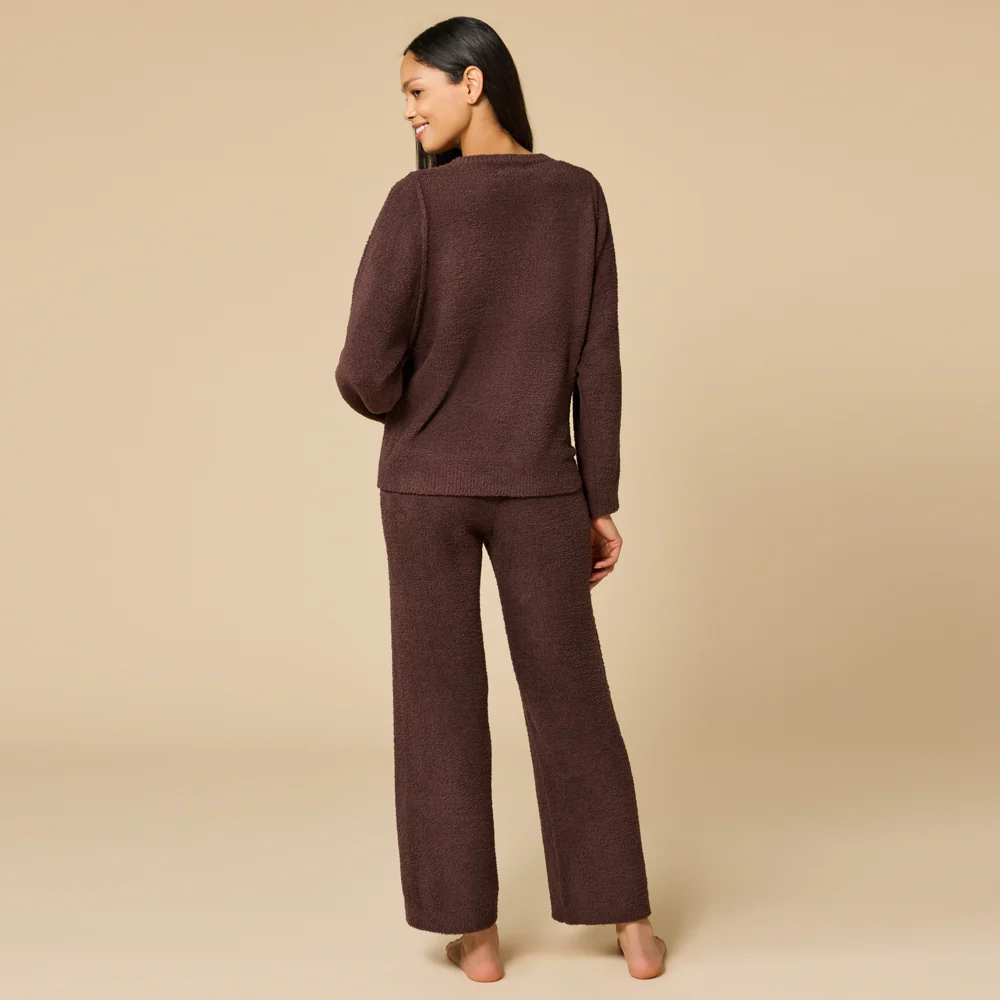 Softies Solid Marshmallow Reverse Seam Crewneck Set