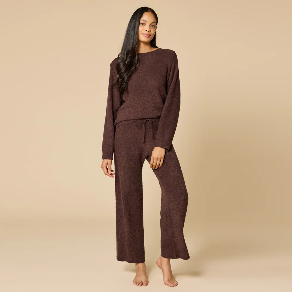 Softies Solid Marshmallow Reverse Seam Crewneck Set