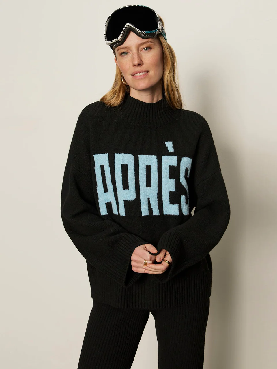 Sanctuary Apres Intarsia Mockneck Sweater
