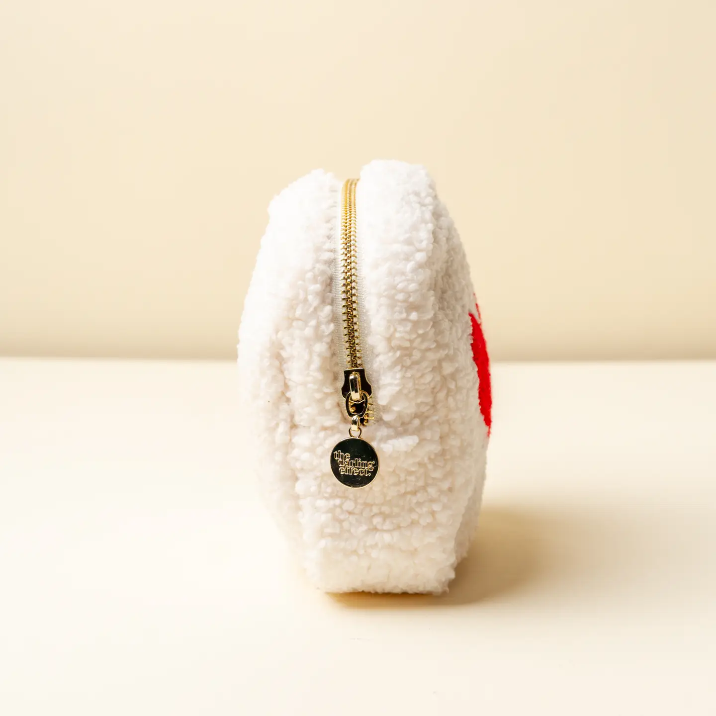 Darling Effect Red Heart Square Teddy Pouch