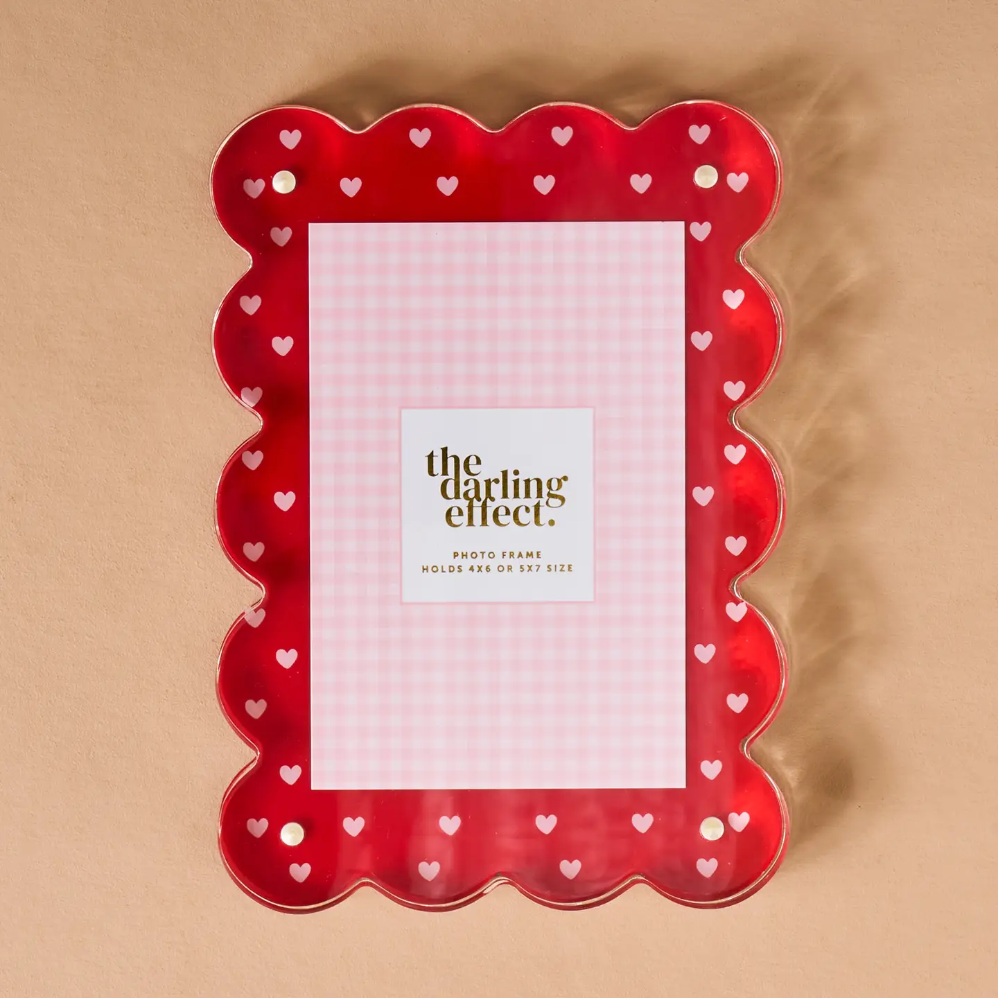 The Darling Effect Rectangle Scalloped Acrylic Frame
