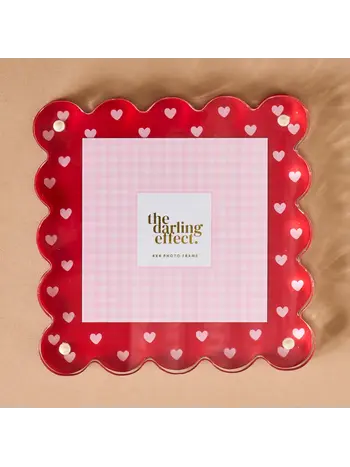 The Darling Effect Square Scalloped Acrylic Frame