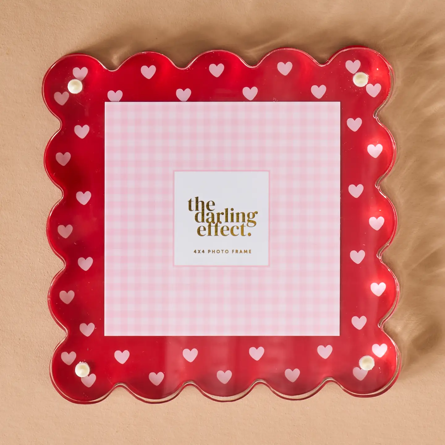The Darling Effect Square Scalloped Acrylic Frame