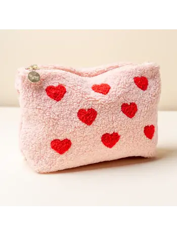 Darling Effect Hearts Pink Teddy Pouch