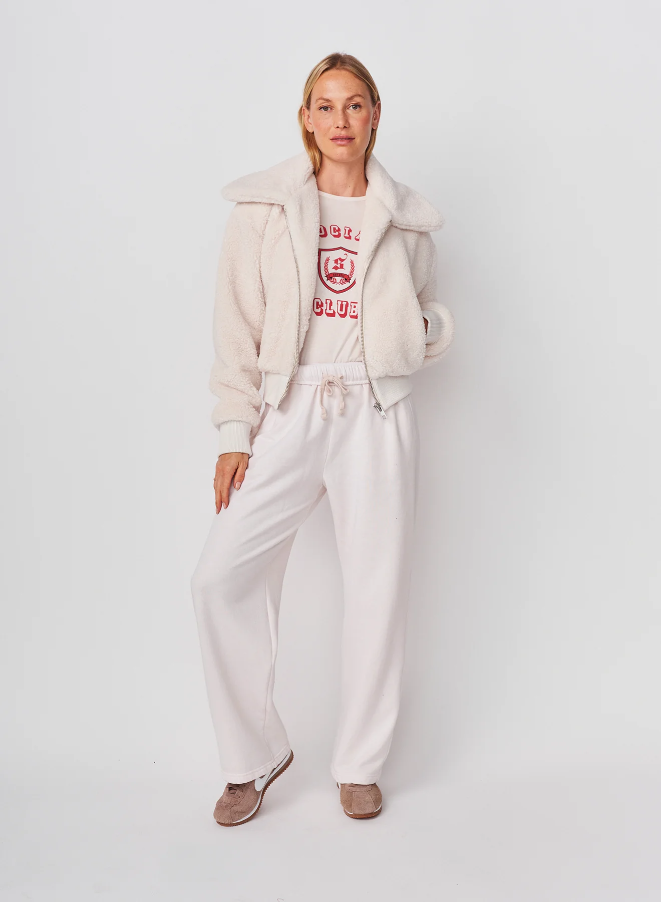 Sundry Sherpa Outerwear Bomber