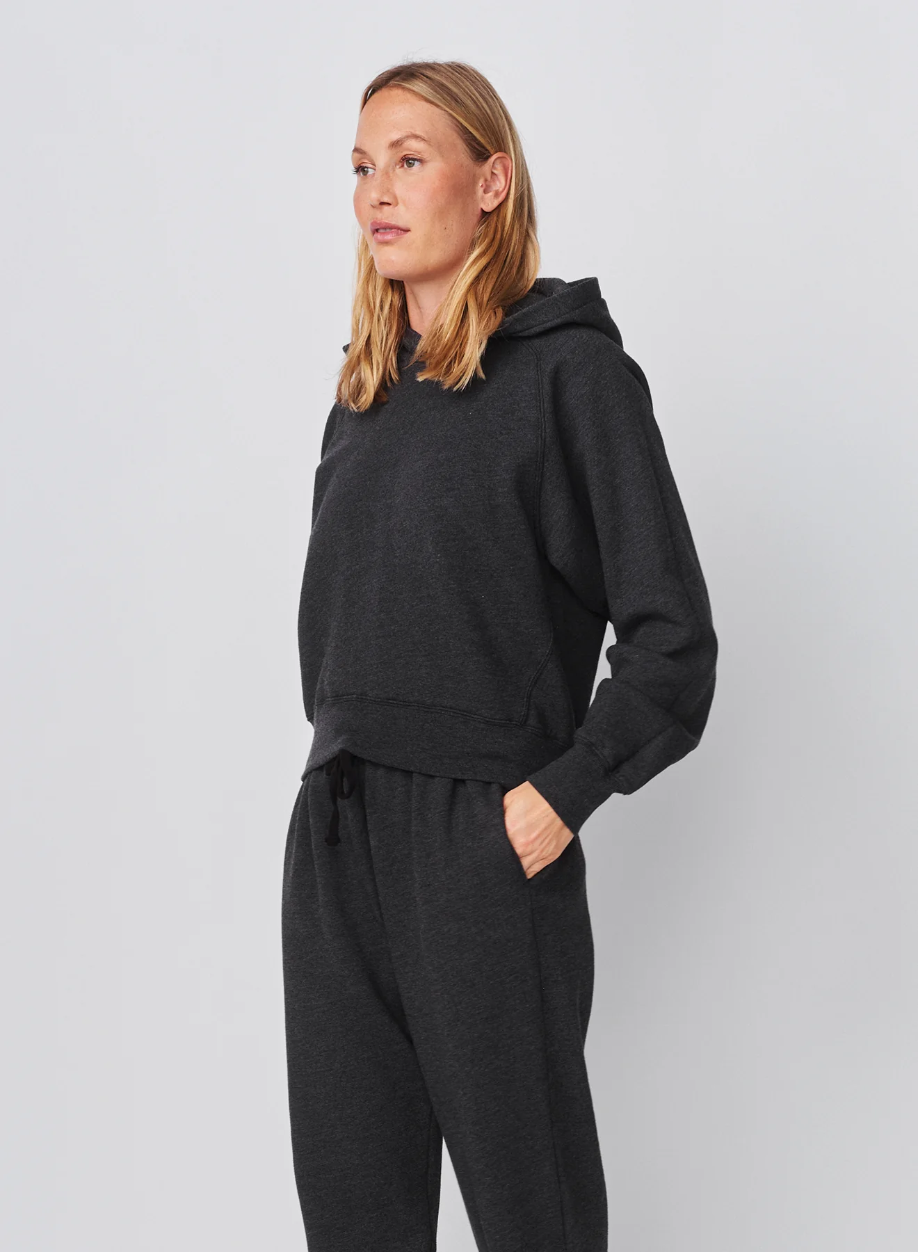 Sundry Cropped Hoodie