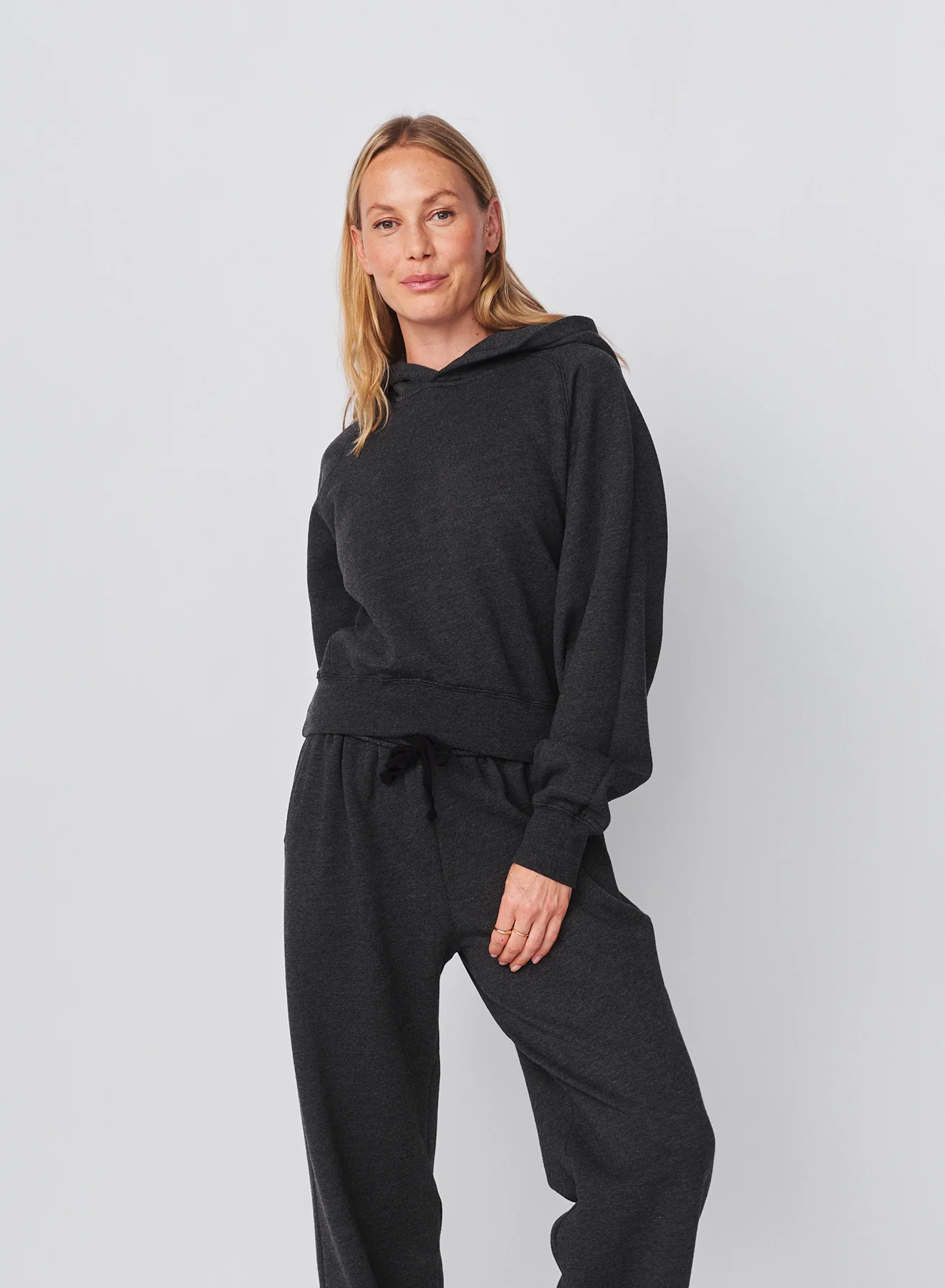 Sundry Cropped Hoodie