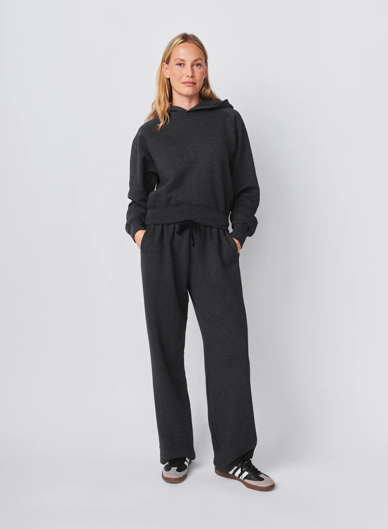Sundry Cropped Hoodie