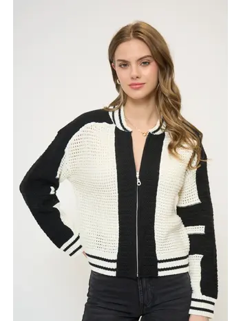 Central Park West Wren Crochet Bomber