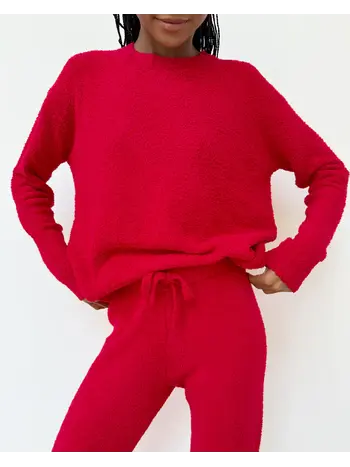 Splendid FUZZY SWEATER SET