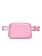Pink Puffer Belt Bag w/Heart Stripe Strap