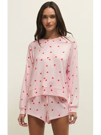 Z Supply Mira Heart L/S Top