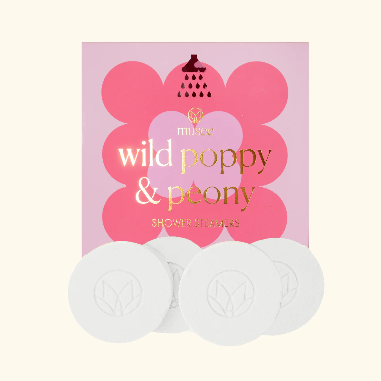 Musee Wild Poppy & Peony Shower Steamers