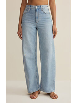 Z Supply Remi High Rise Bowed Wide Leg Jean