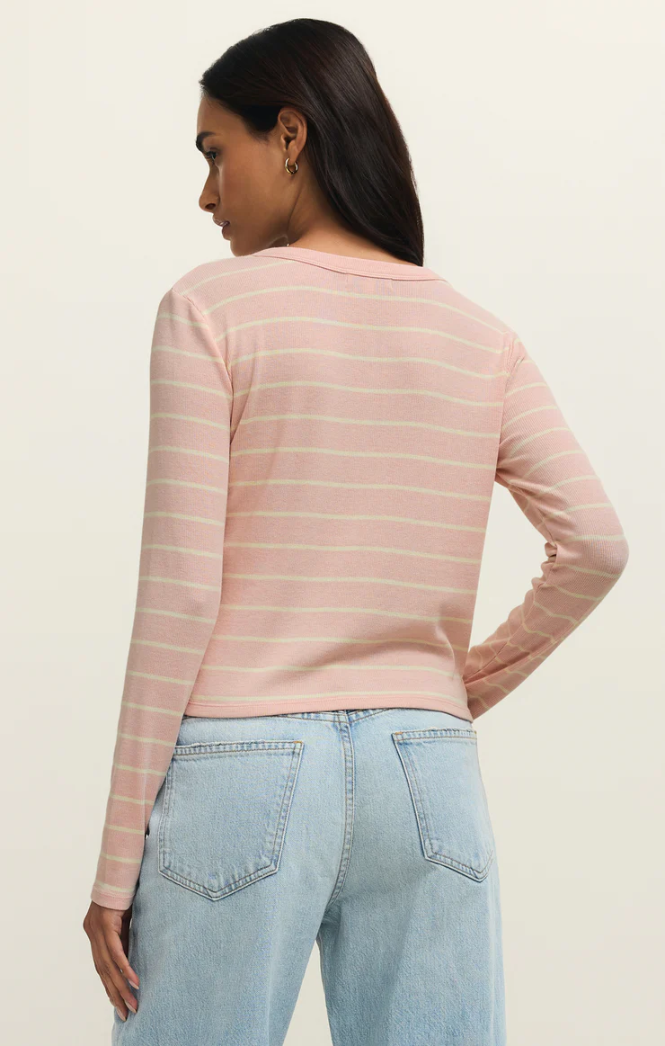 Z Supply Ferris Henley Striped Top