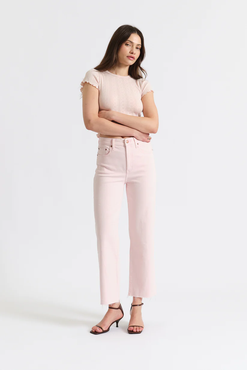 Daze Pleaser High Rise Wide Leg Ankle