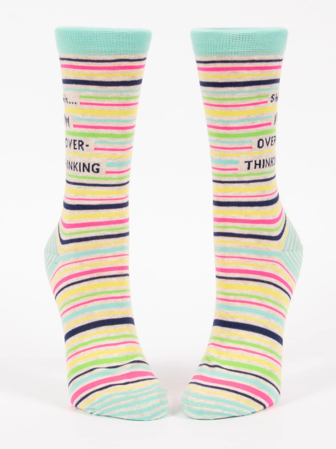 Blue Q Shhh…I’m Overthinking Crew Socks